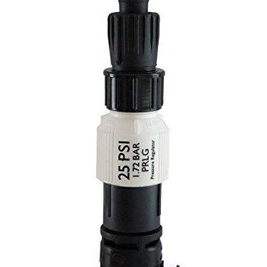 Imagem de Kit adaptador de torneira de irrigação com gotejamento da Habitech: conecte tubo de 1,27 cm à torneira ou mangueira, evita o fluxo de trás, filtro, regulador de pressão - sem necessidade de montagem