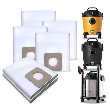 Imagem de Kit 6 Sacos Aspirador de Pó Descartável Para Modelos Wap | GTW10 GTW Inox12 GTW Inox20 GTW10 Maré Biovac 10Wap