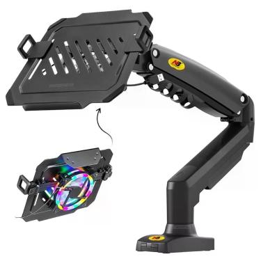 Imagem de Suporte Articulado para Notebook NB-F80-NBH8RGB com Pistão a Gás e Bandeja RGB 260MM Central Suportes