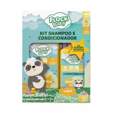 Imagem de Kit Flock Baby Suave Shampoo 400ml + Condicionador 200ml