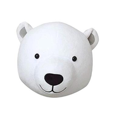 Imagem de NC Animais fofos Cabeça de Elefante de Pelúcia Brinquedos Boneca de Pelúcia Crianças Meninas Quarto Decoração Da Parede de Suspensão Arte Nordic Estilo - Urso