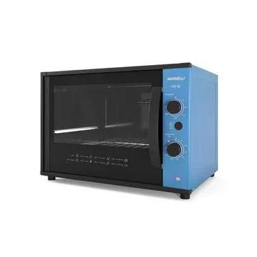 Imagem de Forno Elétrico de Bancada Nardelli Top 60 Azul 60L 1750W com Timer Grill Azul 220V