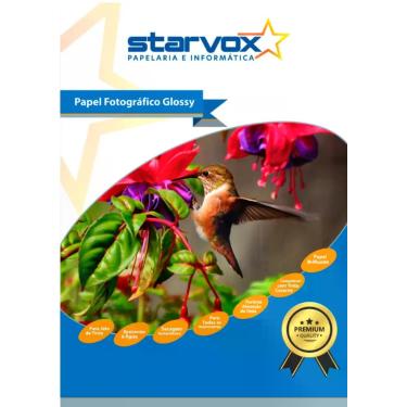 Imagem de 100 folhas Papel Fotográfico Dupla Face A4 220g Glossy Branco Brilhant