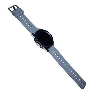 Imagem de Pulseira de Silicone para Galaxy Watch 46mm - Gear S3 Frontier - Gear S3 Classic - Amazfit GTR 47mm - Amazfit Stratos - Gear 2 Neo - Gear Live - Marca Ltimports (Cinza)