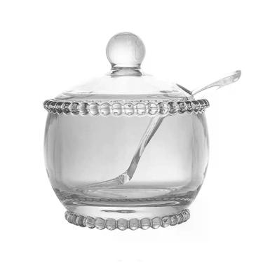 Imagem de Açucareiro Cristal Transparente Com Colher Pearl Wolff 11cm