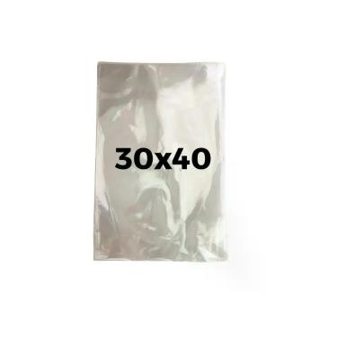 Imagem de Kit Saco Plastico Transparente 30x40cm sem Abas Alta Transparencia Polipropileno Transparente OEM