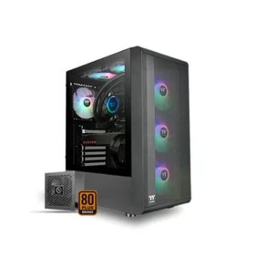 Imagem de Gabinete Gamer Tt S200 TG, Mid Tower, Com Fonte 650W, ARGB, Preto - Ca-3x2-65m1wz-00