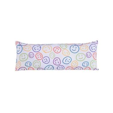 Imagem de Capa Para Travesseiro Fofuxão Colorê 1 Peça 1,46m X 46cm 100% Poliéster Com Zíper - Smile