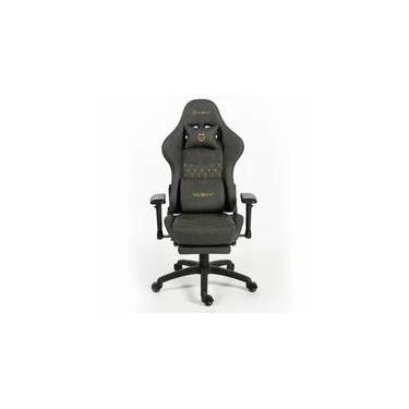 Imagem de Cadeira Gamer Husky Tempest 4D, Até 145kg, Braços 4D, Almofadas, Reclinável 150º, PU, Descanso para Pés, Cinza -  HCG700CZ4D