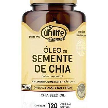 Imagem de Oleo De Chia Com 120 Cápsulas - Unilife