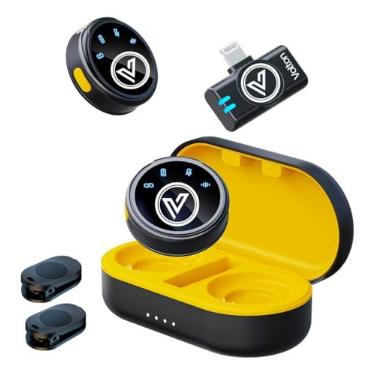 Imagem de Microfone de Lapela Sem Fio Profissional Redondo para Celular iPhone e Android Tipo-C – Captação de Áudio Nítida, Redução de Ruído, Ideal para Gravações, Entrevistas, Vídeos, Podcasts e Lives