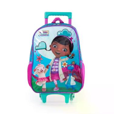 Imagem de Mochila Escolar Feminina de Rodinhas Dra Brinquedos - Bagaggio, U