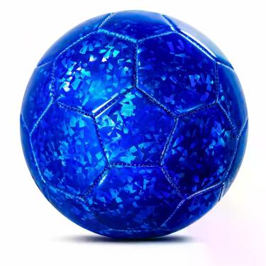 Imagem de Bola de Futebol Infantil Paokoo Tamanho 3 Azul Glitter com Bomba