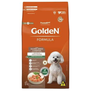 Imagem de Ração Golden Fórmula Cães Adultos Raças Pequenas Salmão e Arroz 3Kg