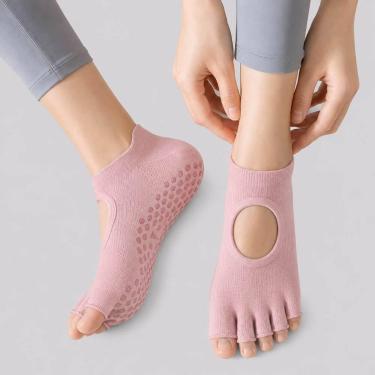 Imagem de Meia Adidas Yoga 5T Rosa, 29-31