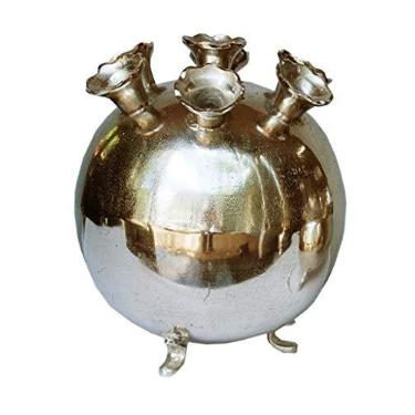 Imagem de Vaso Aluminio Asteróide Sarquis Samara Prata