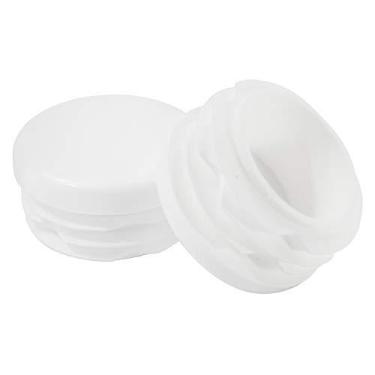 Imagem de Prescott Plastics Plugue De Plástico Redondo 1" (Pacote Com 10), Tampa Branca Para Tubos Metal, Cercas, Postes Deslizantes, Cadeiras E Móveis - Protetores Piso Pernas Cadeira