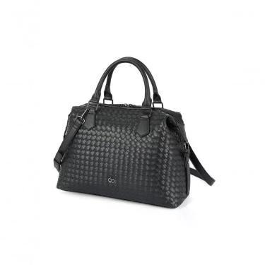Imagem de Bolsa Feminina Gash BS72971GA em PU 32x22x12cm Preta com Alça Transversal