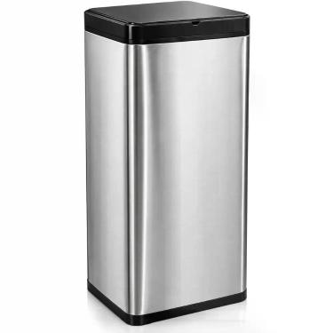 Imagem de Lixeira Automatica Higienica 50 Litros Inox Sensor De Proximidade - ST