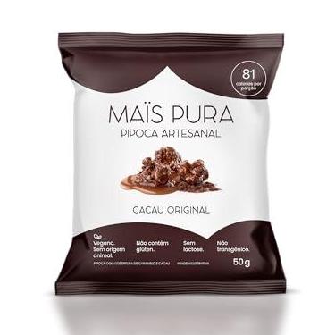 Imagem de Mais Pura Pipoca Artesanal Maïs Pura Sabor Cacau Original 50G