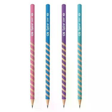 Imagem de LÁPIS CIS SPIRO GRIP 2B - Corpo Redondo com Grip Espiral, Roxo