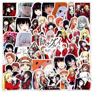 Imagem de Adesivos Kakeguruis Anime 50 unidades de PVC impermeáveis e à prova de