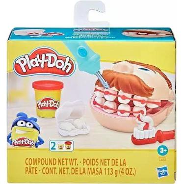 Imagem de PlayDoh, Massinha de Modelar Infantil, Brincando de Dentista Conjunto 