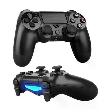 Imagem de Controle Ps4 Joystick Wireless Sem Fio Compatível C/ Vídeo Game Pc E Celular Preta