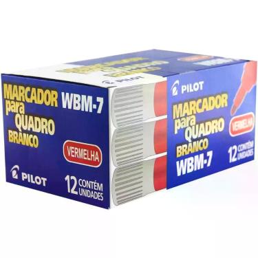 Imagem de Pincel Quadro Branco WBM-7 Vermelho (7897424014040) - Pilot