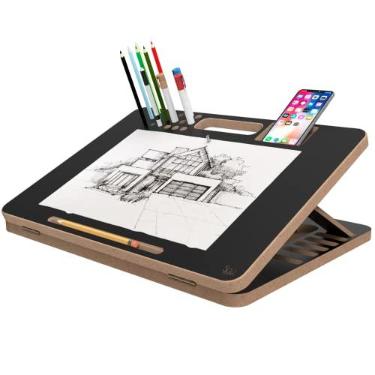 Imagem de Suporte Notebook Prancheta de Desenho e Suporte Leitura (A4, Preto)