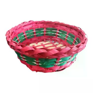 Imagem de Cesta De Vime Natal Médio - 17cm X 9cm