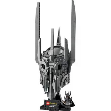Imagem de Kit de Construção Lego Icons o Elmo de Sauron o Senhor dos Anéis 538 Peças com Minifigura Cinza