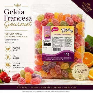 Imagem de Geleia Francesa Gourmet Dviez Bala De Goma Premium Vegana Sem Glúten S