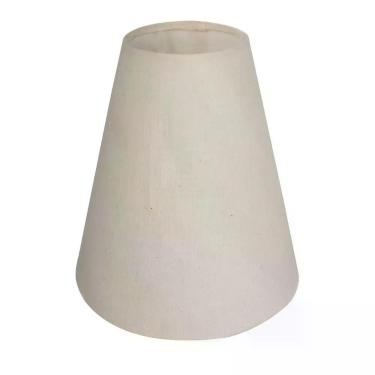 Imagem de Cúpula para abajur luminaria 18x17x8cm de Tecido Algodão soquete Nacio