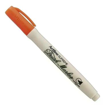 Imagem de Caneta Artline Supreme Brush com Ponta de Pincel Ergonômica para Design Artístico 1 Unidade Laranja