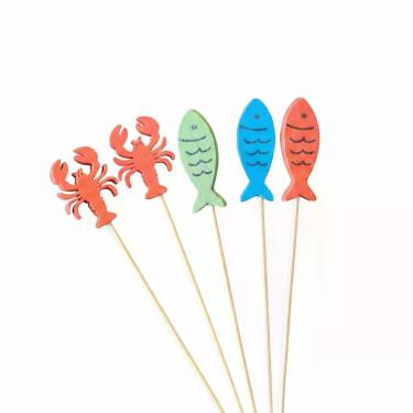 Imagem de Palito para Aperitivo e Petisco Festa Marinho Peixe 50un - Tuut
