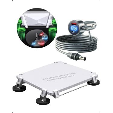 Imagem de Antena Mini Suporte Magnético Teto Cabo Led 3M - Nordium