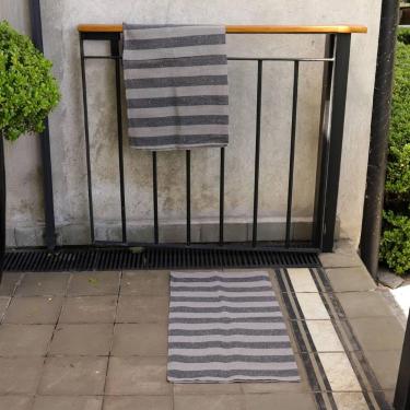 Imagem de KIT Pano de Serviço para Limpeza - Cinza, Algodão, 56x43cm (3 peças) -