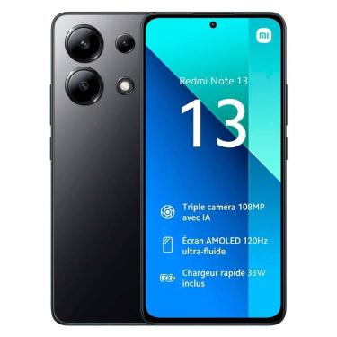 Imagem de Smartphone Not 13 256GB 8GB RAM Dual SIM Tela 6.67" - Preto