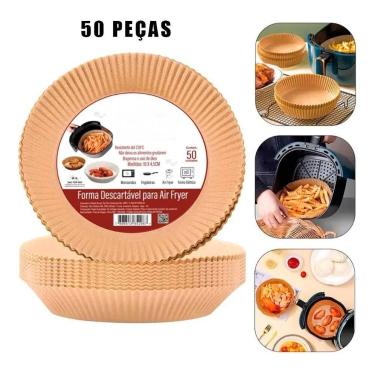 Imagem de Papel Para Air Fryer Forma Descartável Proteção
