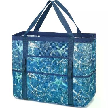 Imagem de Bolsa de Praia Grande de Malha Fammart à Prova de Areia com Zíper