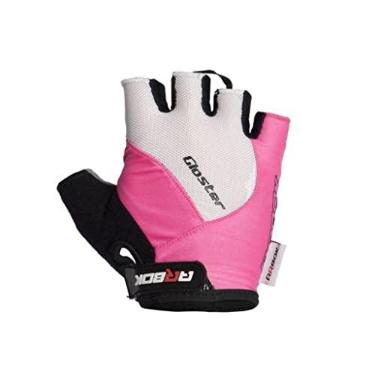 Imagem de Luva Dedo Curto Ciclismo Arbok Gloster Preto Rosa Branco