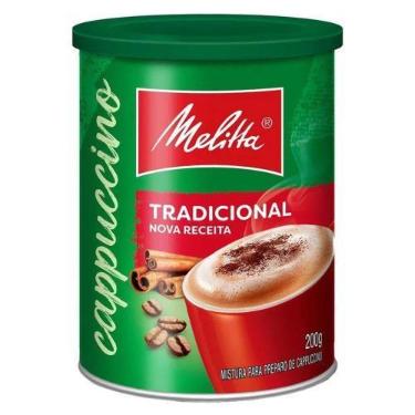 Imagem de Café Solúvel Cappuccino Melitta Tradicional 200g Lata