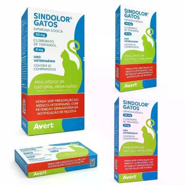 Imagem de Sindolor gatos 50/8mg comp 10 - GERAL