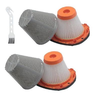 Imagem de Filtro de substituição N900287 para Black+Decker, coletor de poeira 20V MAX POWERCONNECT, modelos de aspirador de pó sem fio, BCHV001C1 BCHV001D1 BCHV001B, 2 filtros HEPA 1 escova de limpeza