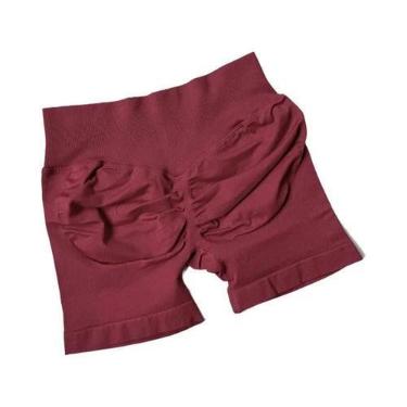 Imagem de Shorts Esportivos Femininos De Cintura Alta Para Verão, Respiráveis, C