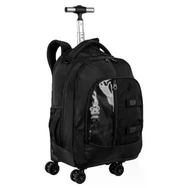Imagem de Mochila Carrinho 4 Rodas Duplas Sestini Studio - Preto, Preto