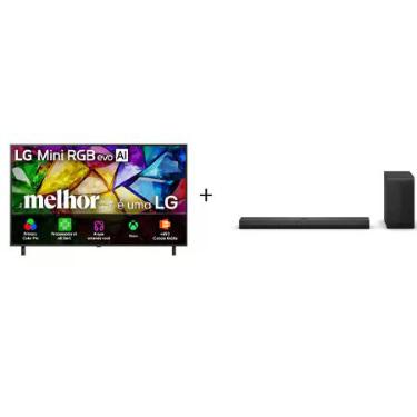Imagem de Smart TV LG Mini RGB evo AI 4K MRGB85 86 polegadas 2026 - Soundbar LG S70TY Dolby Atmos com configuração de canais 3.1.1 e 400W RMS - 86MRGB85.S70TY