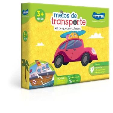 Imagem de Toyster - Jogo Educativo: Meios de Transporte - Kit de Quebra-cabeças (3 quebra-cabeças de 16 peças)