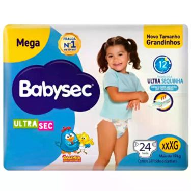 Imagem de Fralda Descartável Babysec Galinha Pintadinha Ultra Mega XXXG 24 Unida